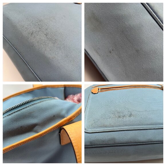 Coach Blue And Tan Fabric Diaper Bag 5975 - Picture 12 of 12